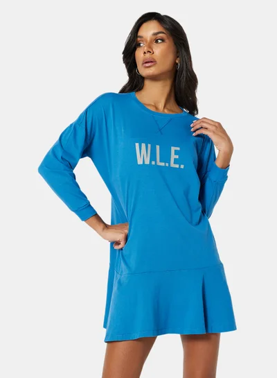 Sivvi x D'Atelier Eco-Friendly Ruffle Loungewear Nightdress Blue