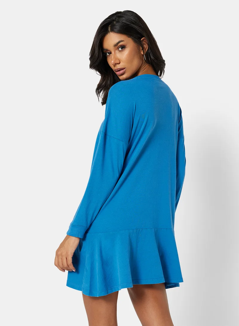 سيفي x دي‘اتيلير Eco-Friendly Ruffle Loungewear Nightdress