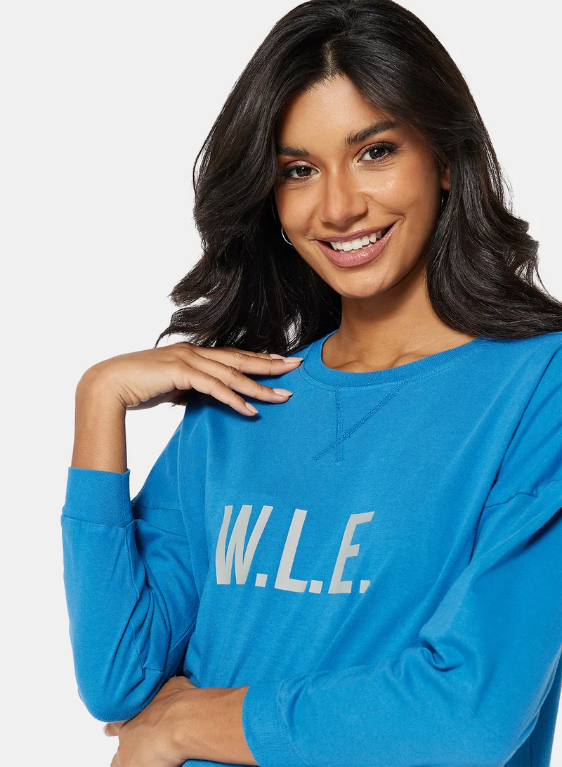 Sivvi x D'Atelier Eco-Friendly Ruffle Loungewear Nightdress Blue