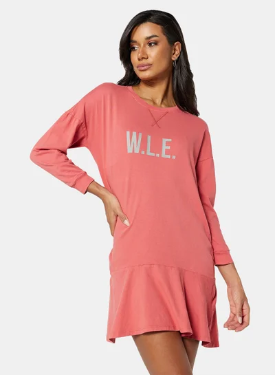 Sivvi x D'Atelier Eco-Friendly Ruffle Loungewear Nightdress Pink