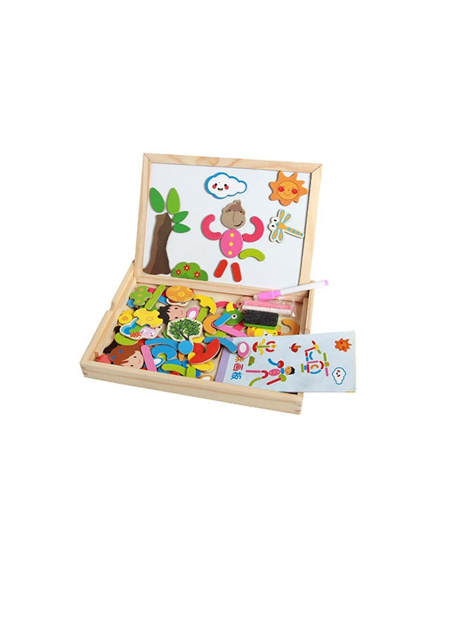 Multifunction Wooden Magnetic Drawing Board – Assorted  - Image 1