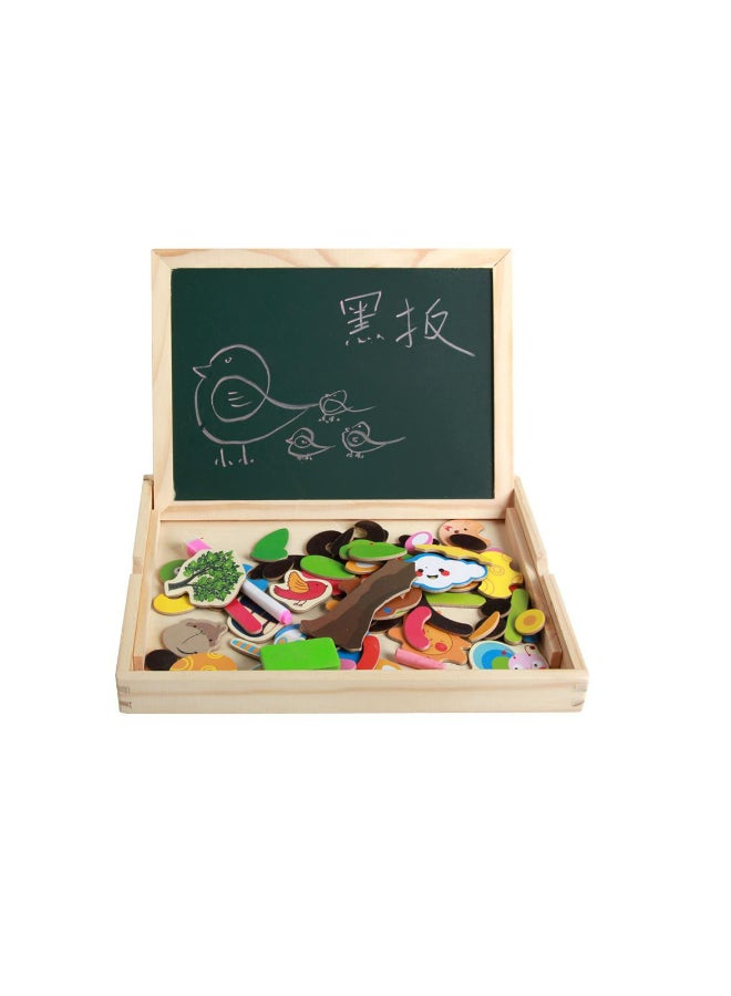 Multifunction Wooden Magnetic Drawing Board – Assorted  - Image 2