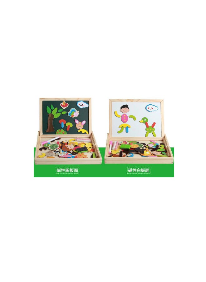 Multifunction Wooden Magnetic Drawing Board – Assorted  - Image 3