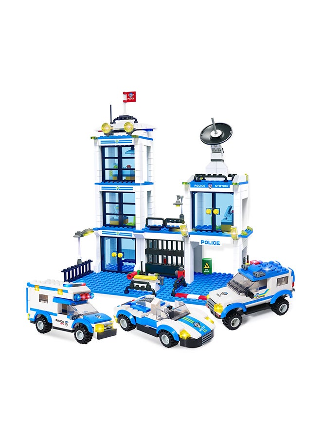 City Police Station Building Blocks, 818 Piece  - Image 3