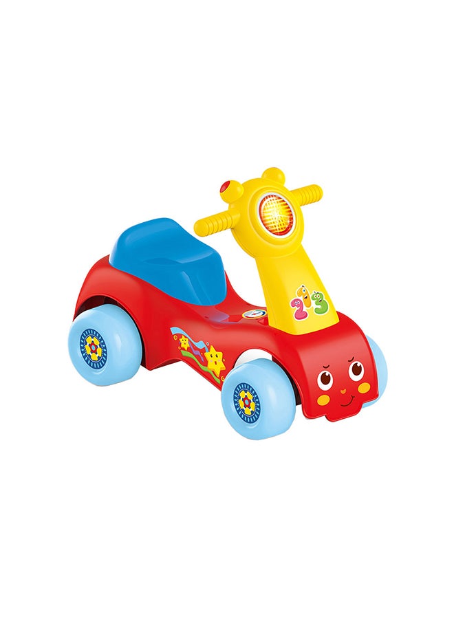 HUANGER Baby Music Ride Car Required Batteries Ligtweight Durable And Portable 48x24x37cm  - Image 1
