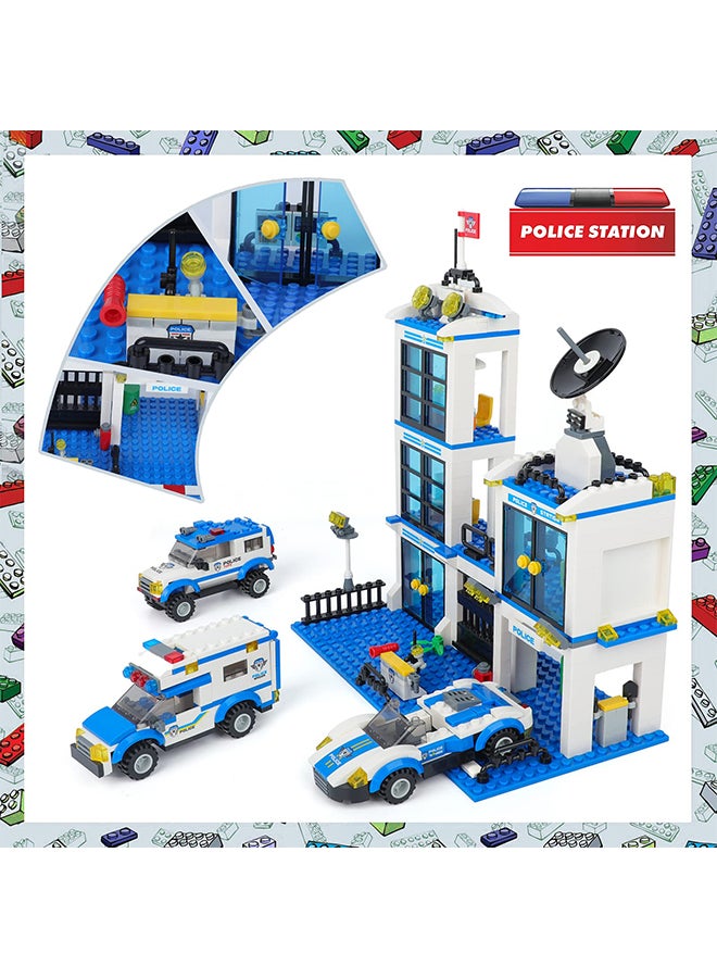 City Police Station Building Blocks, 818 Piece  - Image 4