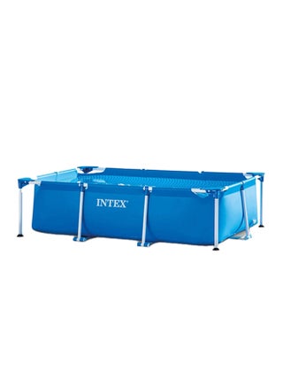 Superior Strength And Longer Durability Sturdy Rectangular Unisex Frame Swimming Pool Blue Model 28270 Summer Fun Water Play 220x150x60 cm - v1664800841/N11015044A_1