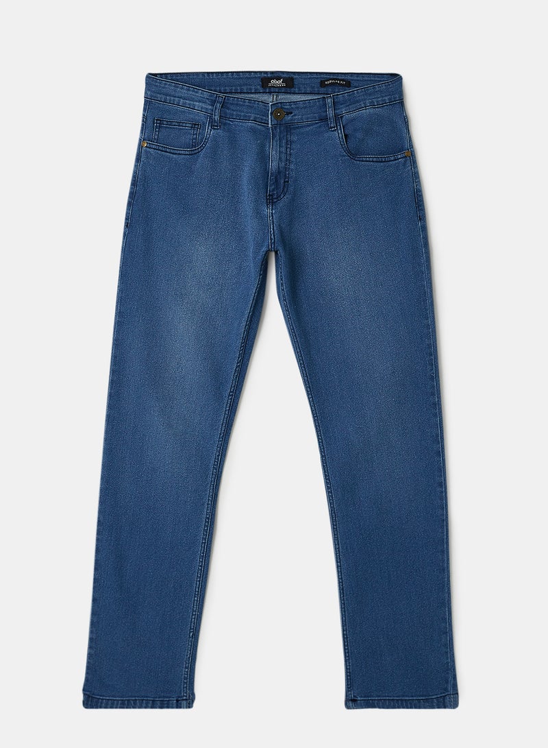 ABOF - Regular Fit Jeans Blue - Image 1