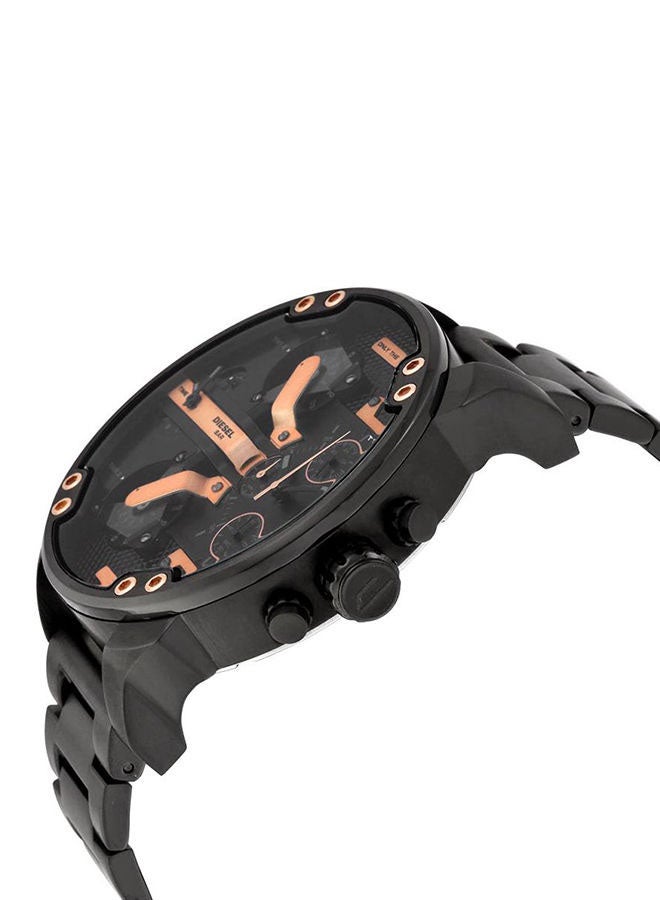 Men's Mr. Daddy 2.0 Round Shape Stainless Steel Chronograph Wrist Watch 66 mm - Black - DZ7312 - v1664803365/N12893169A_3
