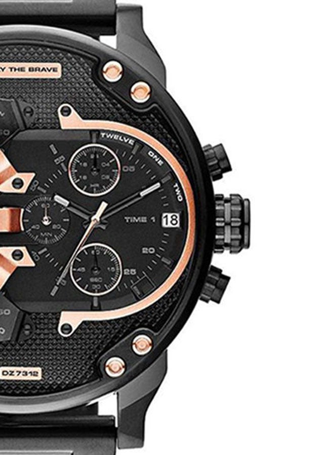 Men's Mr. Daddy 2.0 Round Shape Stainless Steel Chronograph Wrist Watch 66 mm - Black - DZ7312 - v1664803365/N12893169A_6
