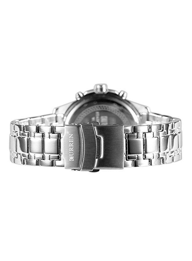CURREN - Men's Waterproof Stainless Steel Chronograph Watch WT-CU-8020-W - Image 1