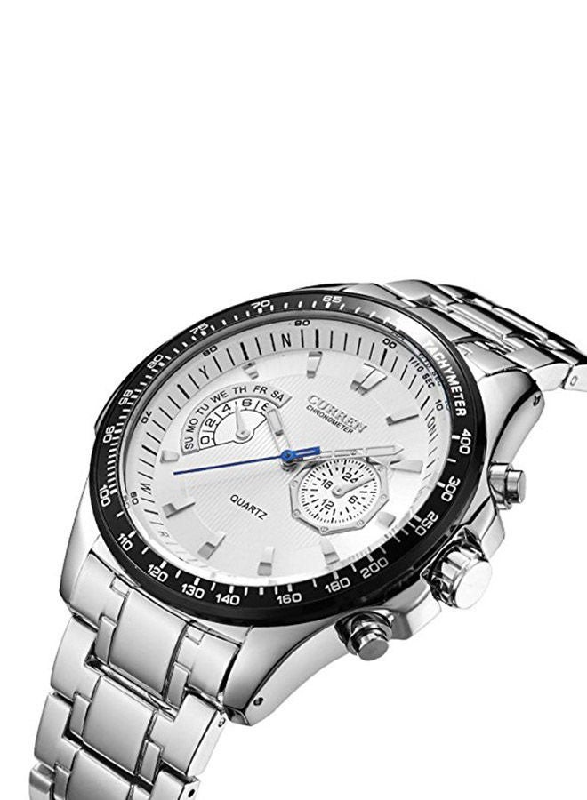 CURREN - Men's Waterproof Stainless Steel Chronograph Watch WT-CU-8020-W - Image 1