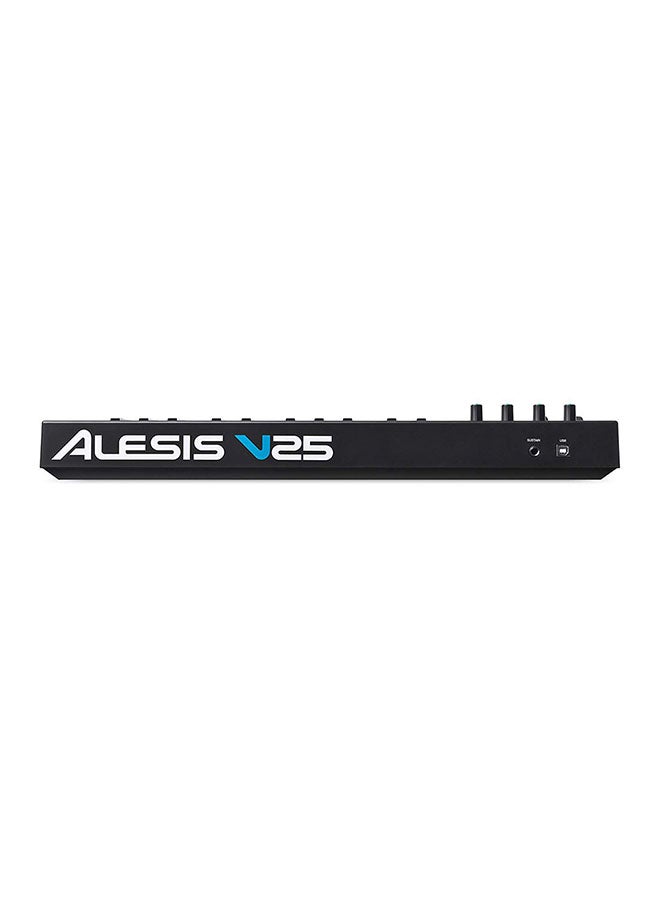 V25 25-Key USB/MIDI Keyboard Controller - Black MP3
