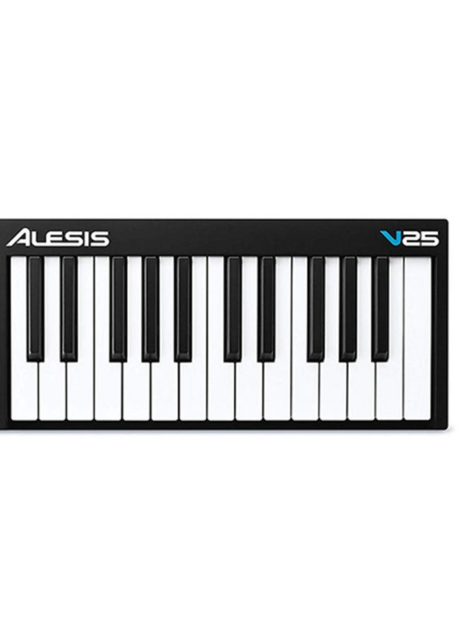 V25 25-Key USB/MIDI Keyboard Controller - Black MP3