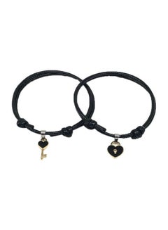 Beauenty 2-Piece Key And Lock Charm Bracelet  - Image 1