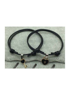 Beauenty 2-Piece Key And Lock Charm Bracelet  - Image 2