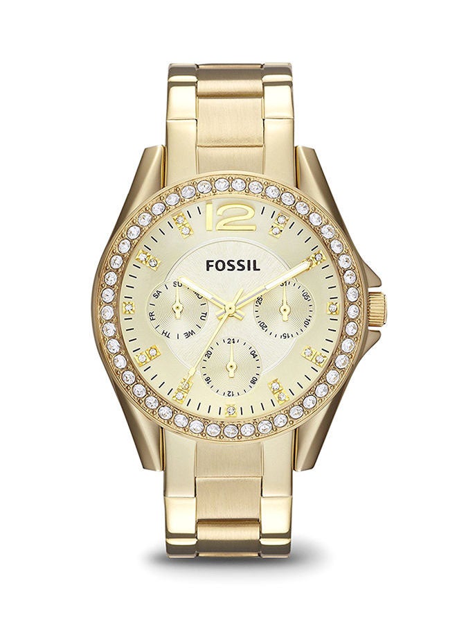 FOSSIL - Women's Stainless Steel Chronograph Watch ES3203 - 38 mm - Gold - Image 1