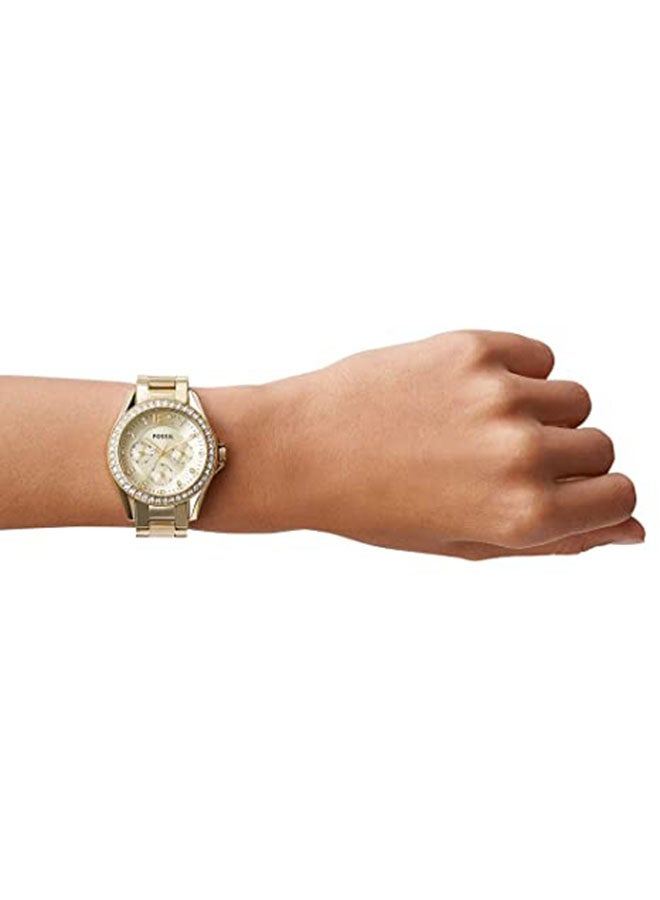 FOSSIL - Women's Stainless Steel Chronograph Watch ES3203 - 38 mm - Gold - Image 1