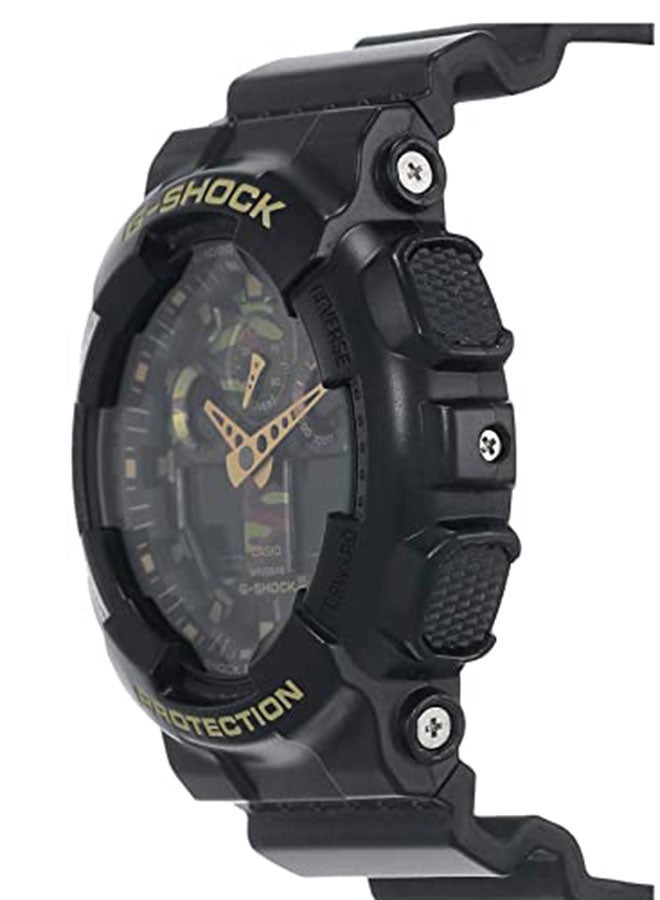 G-SHOCK Men's Silicone Chronograph Wrist Watch GA-100CF-1A9 - Image 5