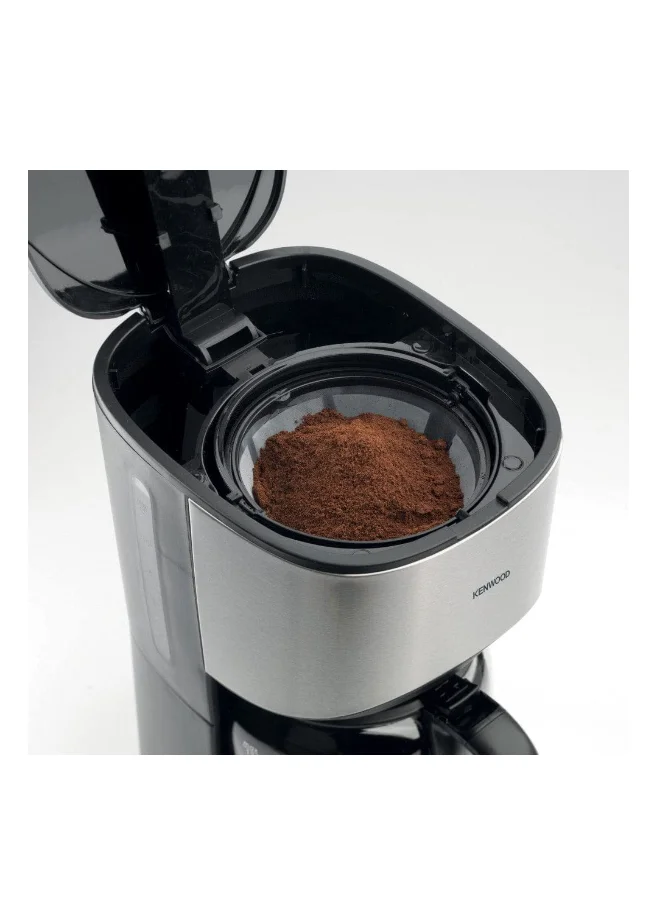KENWOOD Drip Coffee Maker, 12 Cups, Auto Shut Off, ‎Permanent Filter, 2.8 L 900 W CMM10.000BM Black/Silver
