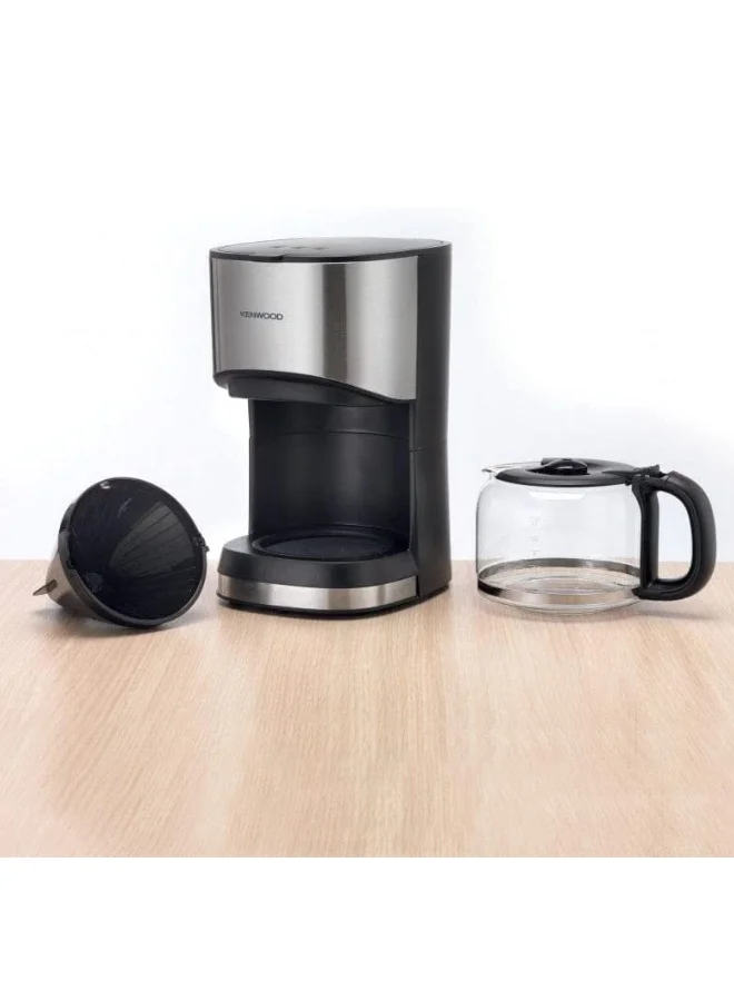 KENWOOD Drip Coffee Maker, 12 Cups, Auto Shut Off, ‎Permanent Filter, 2.8 L 900 W CMM10.000BM Black/Silver