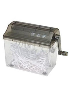 Generic 1 Piece Hand Operated Mini Paper Shredder For Home & Office Multicolour  - Image 4
