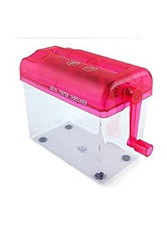 Generic 1 Piece Hand Operated Mini Paper Shredder For Home & Office Multicolour  - Image 5