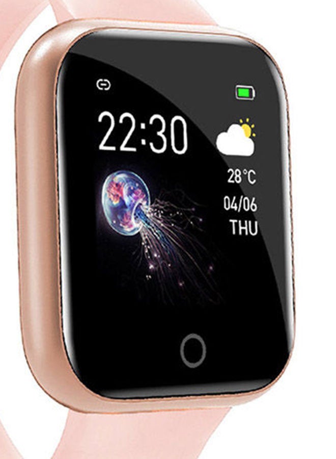 150.0 mAh I5 Smart Sport Bracelet Watch 42/44mm Pink - Image 3