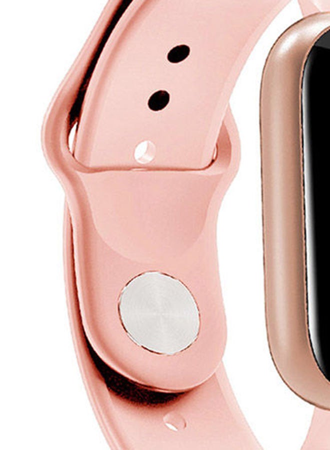 150.0 mAh I5 Smart Sport Bracelet Watch 42/44mm Pink - Image 4