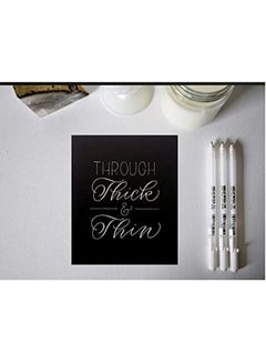 SAKURA Medium Gelly Roll Gel Ink Pen White  - Image 2