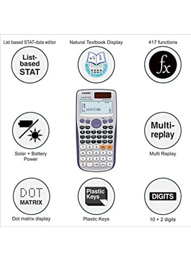 CASIO Fx-991ES PLUS Scientific Calculator Multicolour - Image 2