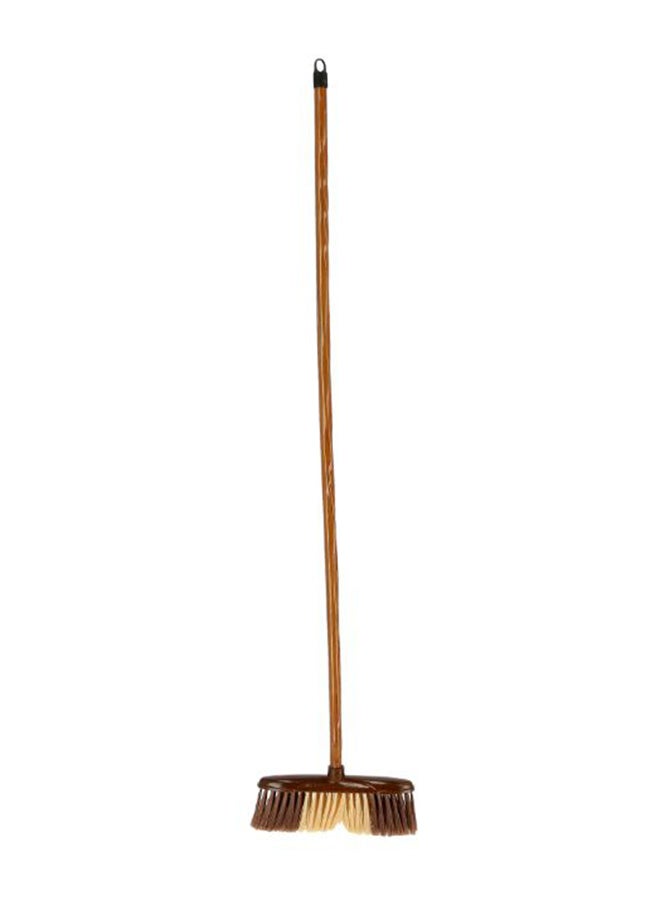 ديلكاسا مكنسة يدوية مع عصا خشبية أزرق/ بني 1.2متر - Image 1