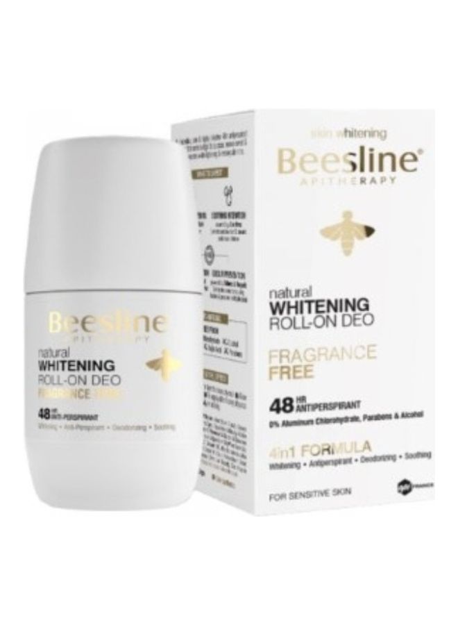 Beesline - Whitening Roll-on Deodorant - Fragrance Free 50ml - Image 1