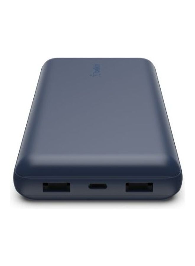بيلكين باور بنك بوست تشارج سعة 20000 مللي أمبير في الساعة وقدرة 15 وات بمنفذ USB-C ومنفذي USB-A لون أزرق - Image 2