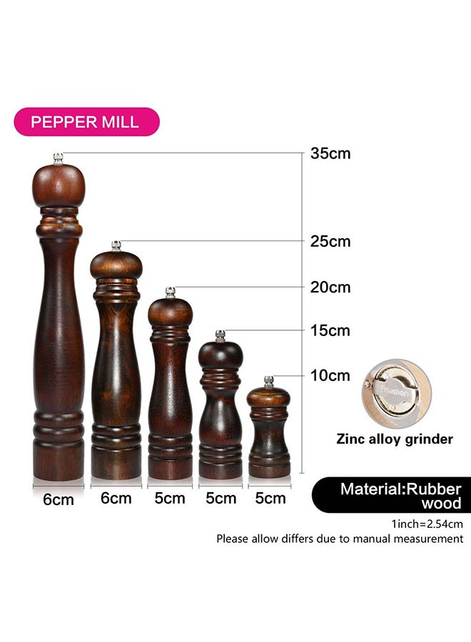 فيسمان مطحنة ملح وبٌهارات خشبية بني 10سم - Image 4