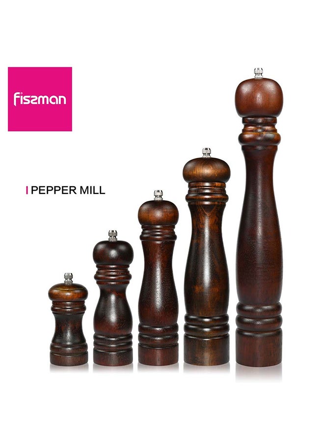 فيسمان مطحنة ملح وبٌهارات خشبية بني 10سم - Image 5