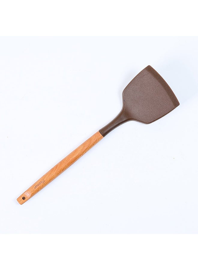 فيسمان أداة تقليب كاملة وصلبة بمقبض خشبي بني/بيج 32سم - Image 3