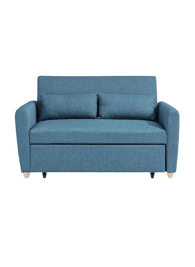 DANUBE HOME Alpha 2-Seater Fabric Sofabed Ocean Blue 140x87.5x86cm  - Image 4