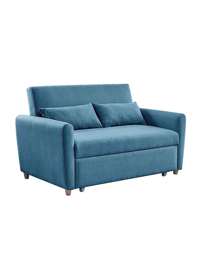 DANUBE HOME Alpha 2-Seater Fabric Sofabed Ocean Blue 140x87.5x86cm  - Image 5