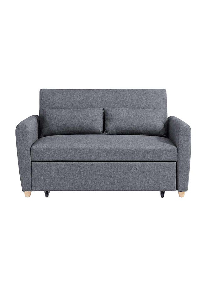 DANUBE HOME Alpha 2-Seater Fabric Sofabed Dark Grey 140x87.5x86cm  - Image 5