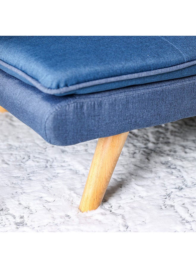 DANUBE HOME Beatrice 3 Seater Fabric Sleeping Sofabed Convertible Sofa Cum Bed Blue 180x80x77cm  - Image 5