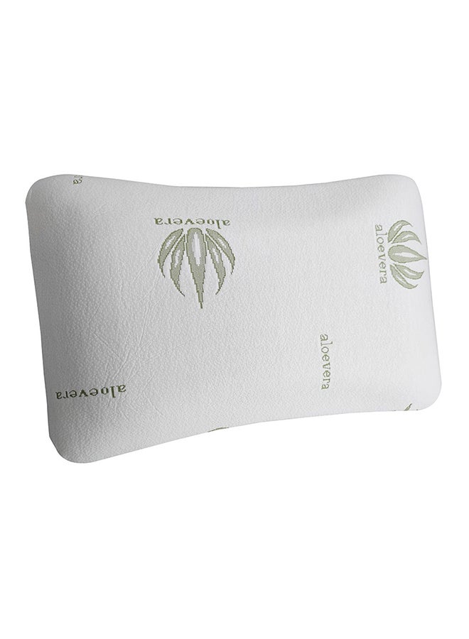 DANUBE HOME Big Shoulder Memory Foam Pillow 2 Pieces Hypoallergenic Side And Back Sleeping Pillows For Neck And Shoulder Support Polystyrene White 70x45x14cm  - Image 1