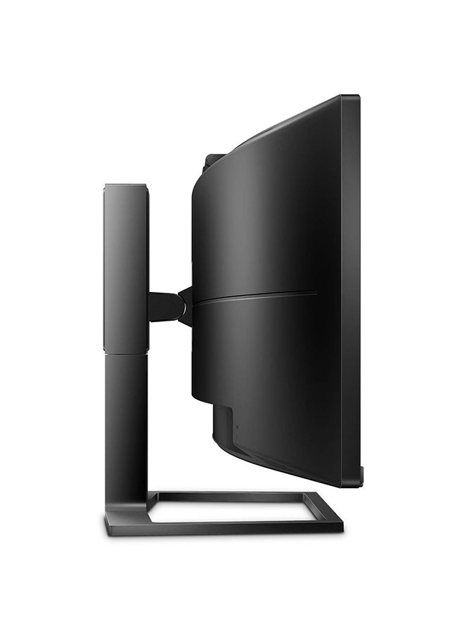 Philips - 49-Inch Monitor, 499P9H1, Curved Dual QHD with VA panel, DisplayPort/HDMI/USB-C connectivity, 5W built in speakers and 2MP FHD built-in Windows Hello  webcam, height adjustable Black - Image 1