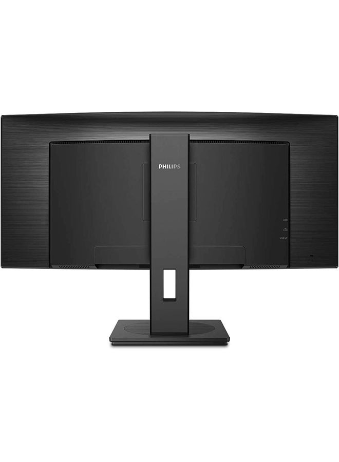34-Inch Monitor, 345B1C, Curved Ultrawide VA panel, WQHD display, height adjustable, 5W built in speakers, HDMI/DisplayPort connectivity Black