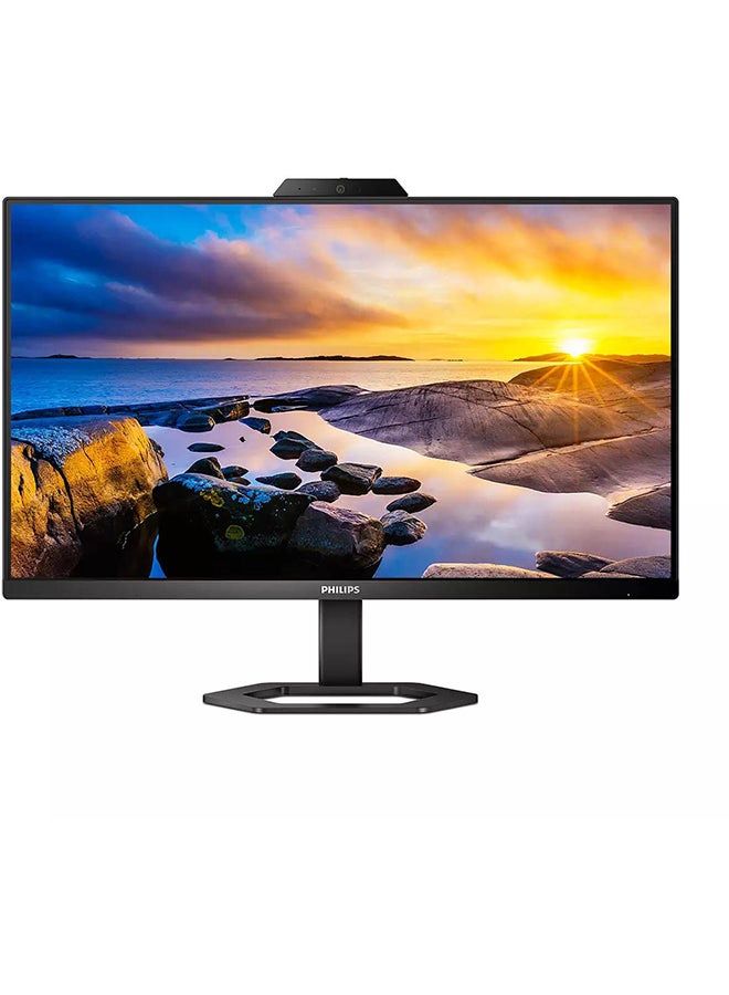 فيليبس 23.8-Inch Monitor, 24E1N5300HE, FHD with IPS technology, HDMI/DisplayPort/USB-C 3.2 connectivity, 5W built-in Speakers and 5MP built-in Windows Hello webcam, pivot, height adjustable Black - Image 1