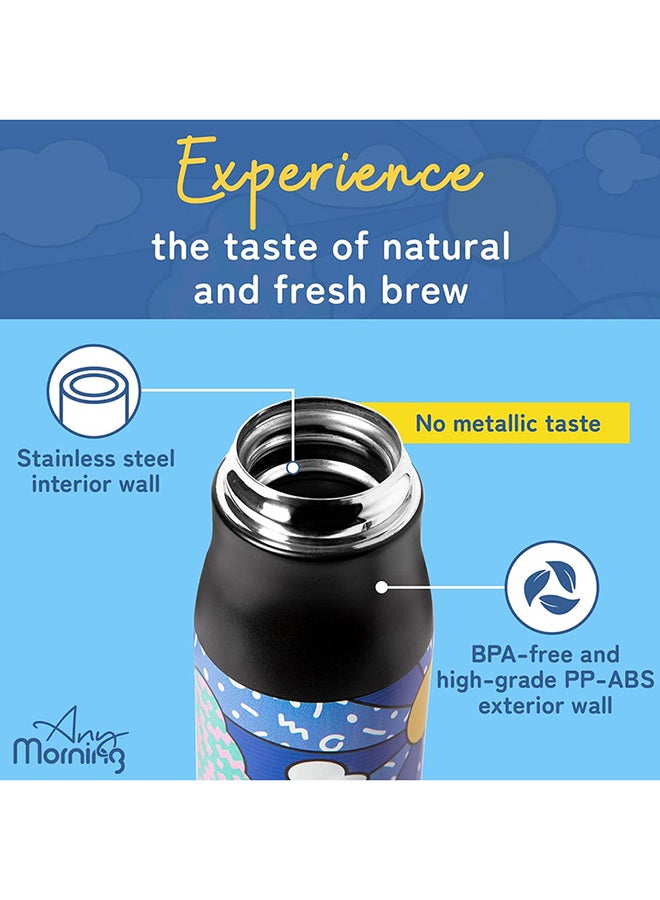 Any Morning Any Morning Stainless Steel Travel Coffee Thermos, Coffee Tumbler, Double Wall Vacuum Insulated Travel Mug, Leak Proof, Spill Proof, Insulated Tumblers for Hot and Cold Drinks Multicolour 600ml  - Image 3