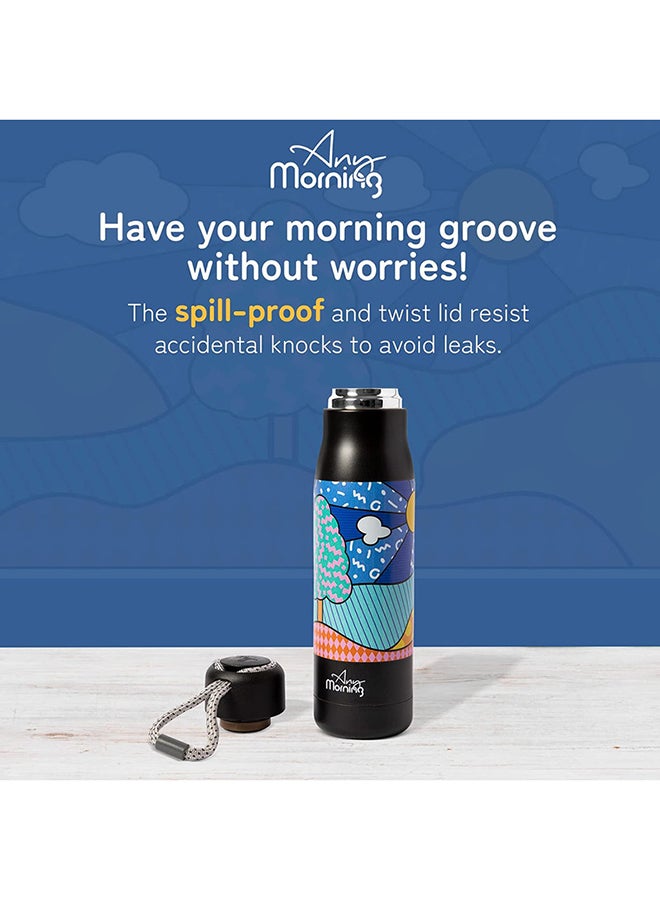 Any Morning Any Morning Stainless Steel Travel Coffee Thermos, Coffee Tumbler, Double Wall Vacuum Insulated Travel Mug, Leak Proof, Spill Proof, Insulated Tumblers for Hot and Cold Drinks Multicolour 600ml  - Image 4