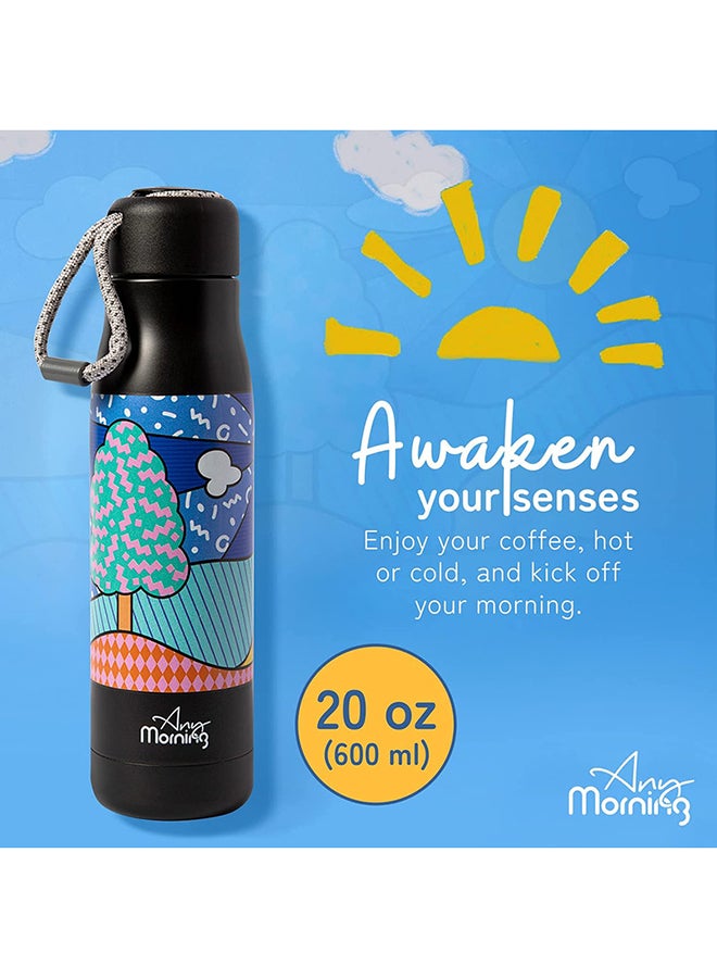Any Morning Any Morning Stainless Steel Travel Coffee Thermos, Coffee Tumbler, Double Wall Vacuum Insulated Travel Mug, Leak Proof, Spill Proof, Insulated Tumblers for Hot and Cold Drinks Multicolour 600ml  - Image 5