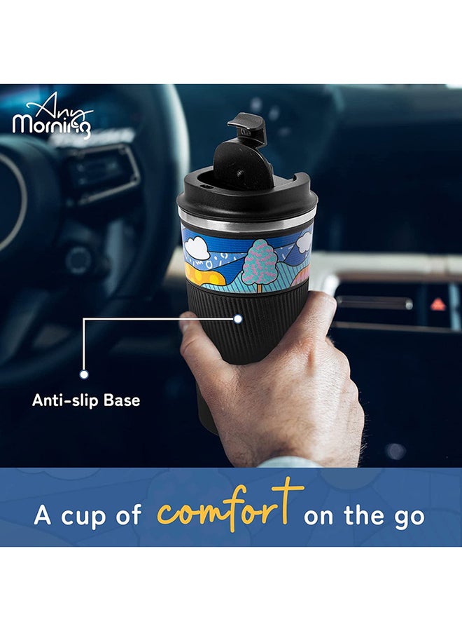 Any Morning Any Morning Stainless Steel Travel Coffee Mug, Coffee Tumbler, Double Wall Vacuum Insulated Travel Mug, Leak Proof, Spill Proof, Anti Slip Base, Insulated Tumblers for Hot and Cold Drinks Multicolour 500ml  - Image 2