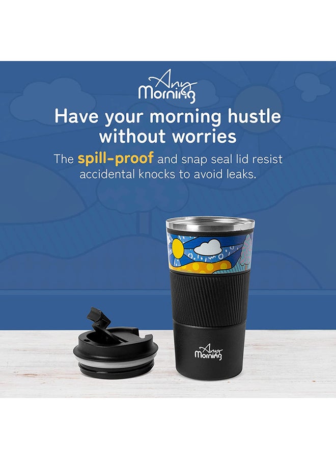 Any Morning Any Morning Stainless Steel Travel Coffee Mug, Coffee Tumbler, Double Wall Vacuum Insulated Travel Mug, Leak Proof, Spill Proof, Anti Slip Base, Insulated Tumblers for Hot and Cold Drinks Multicolour 500ml  - Image 4